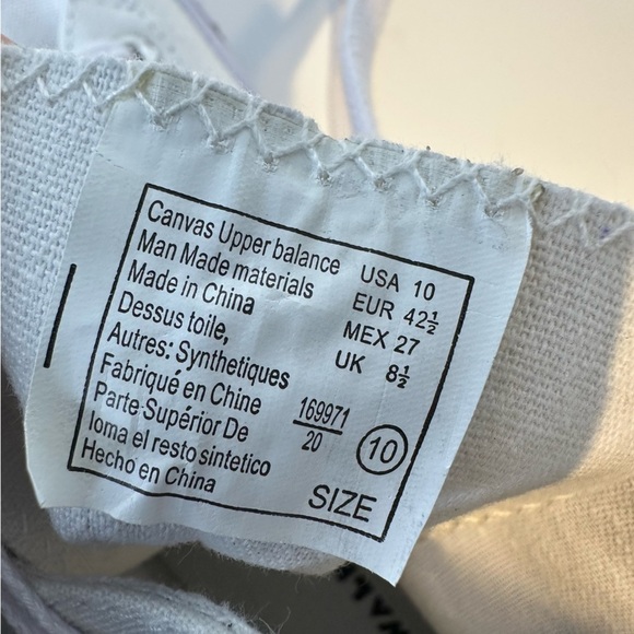 Airwalk Canvas upper balance women’s white sneakers. Size 10 - Picture 9 of 11